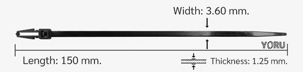 YORU เคเบิ้ลไทร์แบบพิเศษ Model YRX09-1MSPB