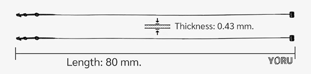 YORU สายคล้องป้าย Model YR080-1CTGB