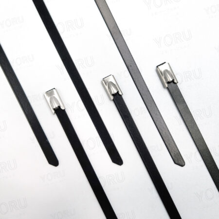 เคเบิ้ลไทร์ YORU Stainless 304 กว้าง 4.6 mm. พ่นดำ