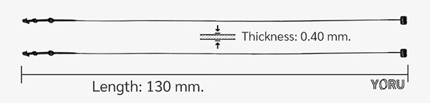 YORU สายคล้องป้าย Model YR130-1CTGB